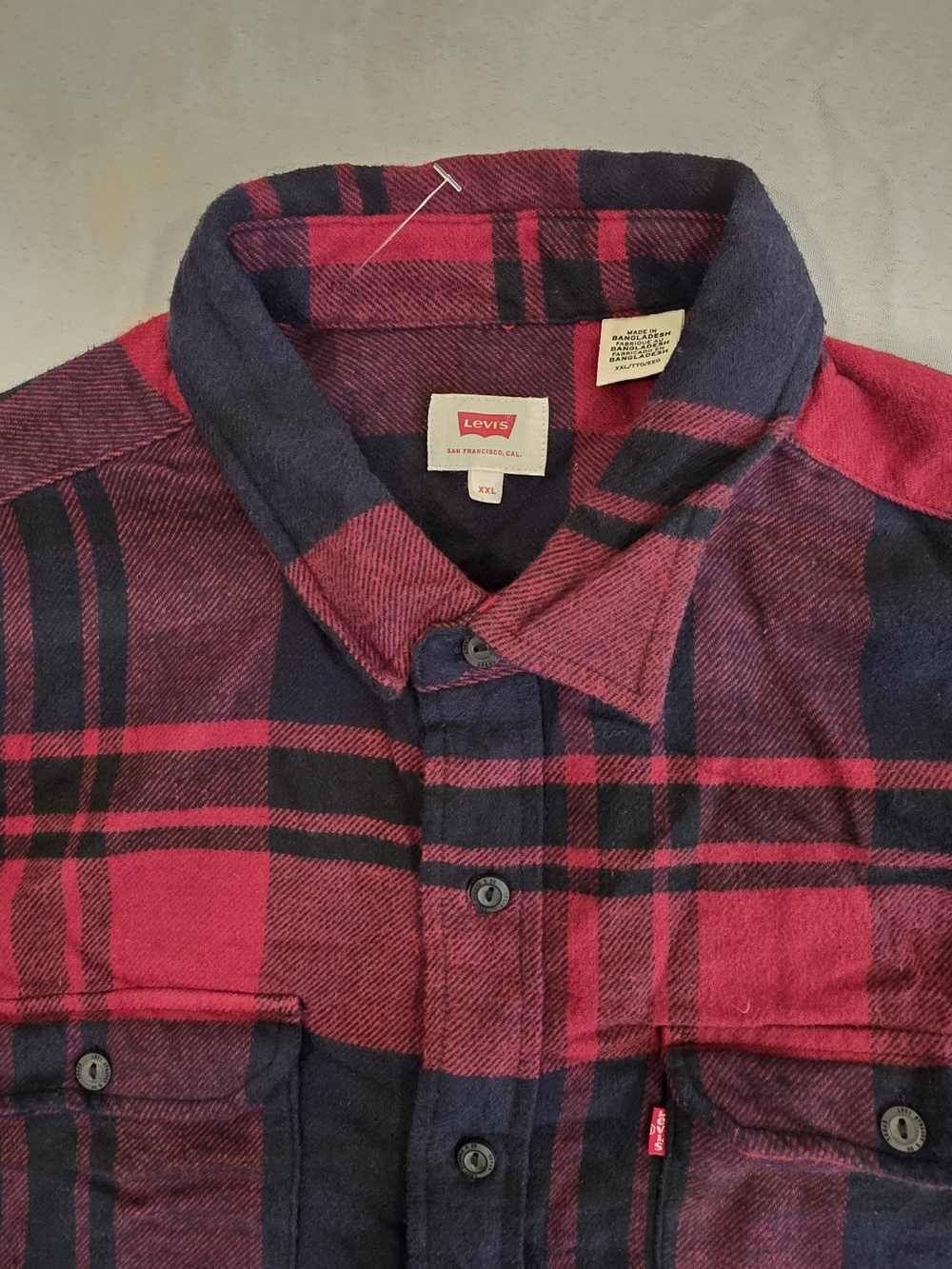 Levis Flannel Exclusive Designed All Occasions Shirt Men Size XXL